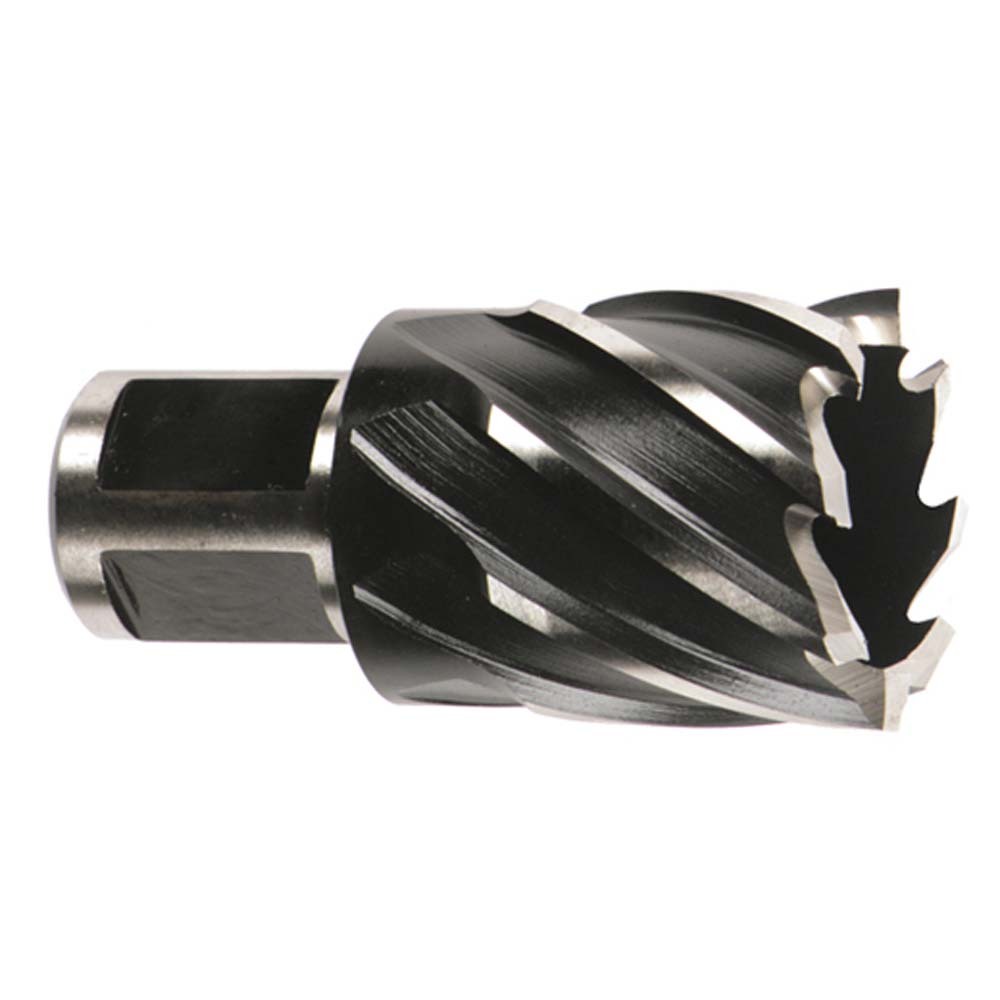 49-59-1187 Annular Cutter, 1-3/16 in Dia Cutter, 1 in D Cutting, HSS, Black Oxide, Weldon Shank