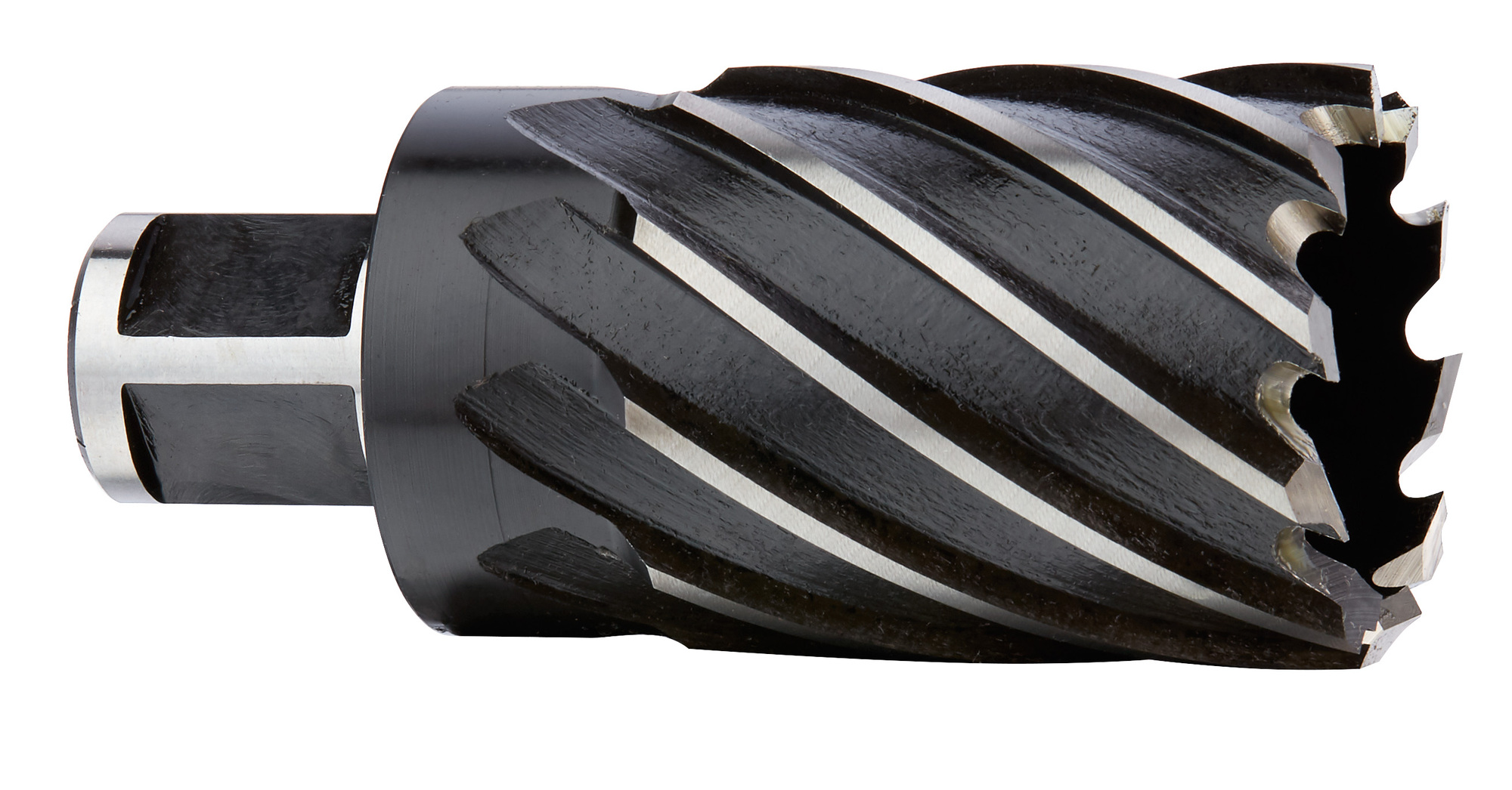 49-59-2150 Annular Cutter, 1-1/2 in Dia Cutter, 2 in D Cutting, HSS, Black Oxide, Weldon Shank