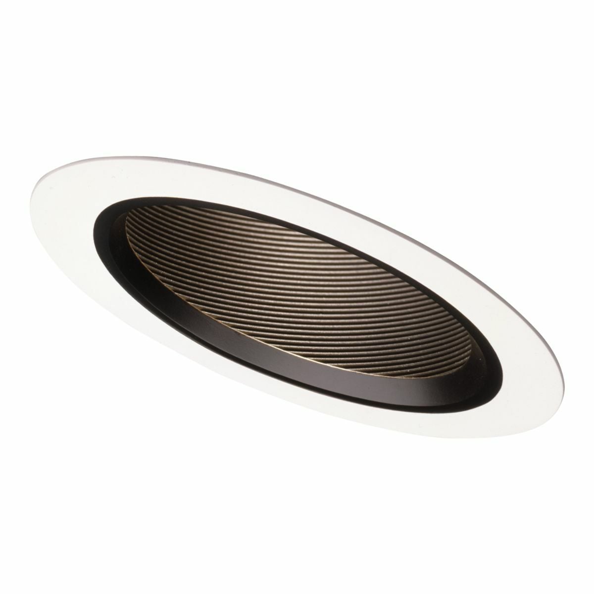 498P Halo Circle Slope Ceiling Lighting Trim, 6 in ID x 7-7/8 in OD, LED Lamp, For Use With H645, HL6 LED and H47 Housing, Metal