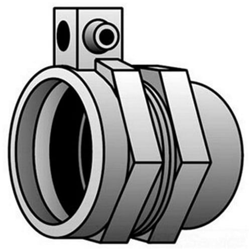 4Q-75FML Ground-Tite Type 4Q-FML Combination Coupling With Grounding Lug, 3/4 in, For Use With Liquidtight Flexible Metal Conduit to Threaded Rigid Conduit/IMC, Malleable Iron/Steel, Electro-Plated Zinc
