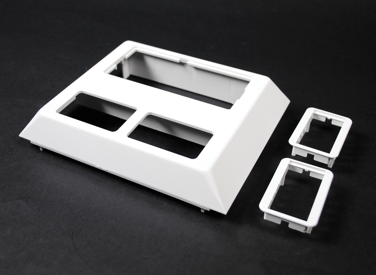 For mounting deeper devices such as TVSS receptacles, GFCI devices, and Pass and Seymour Activate inserts. Accepts 5507 Series Faceplates, 2A size Activate inserts, and Open System communication modules. Bezels included. For faceplate options, see 5507 Series Faceplates. Black