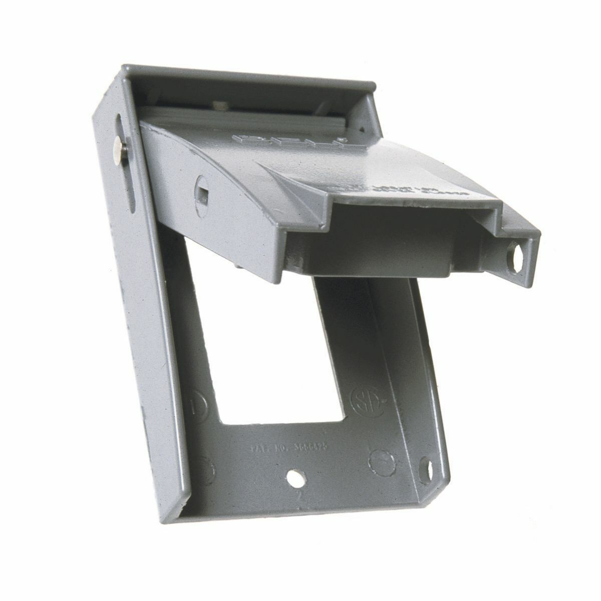 5028-0 Weatherproof Outlet Box Cover, 4-1/2 in L x 2-3/4 in W x 1-1/8 in D, GFCI Receptacle, Rugged Die Cast Aluminum