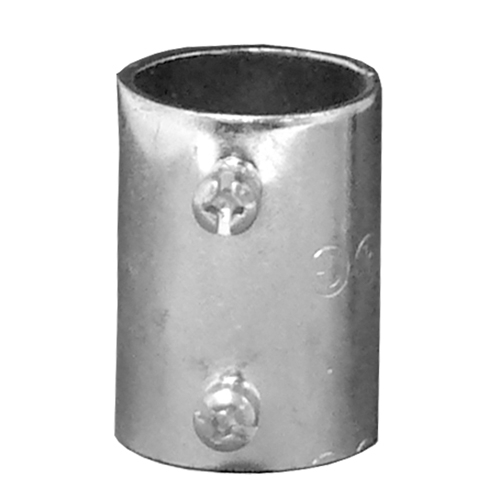 5100S 5000S Set Screw Coupling, 1 in, For Use With EMT Conduit, Steel, Zinc Plated