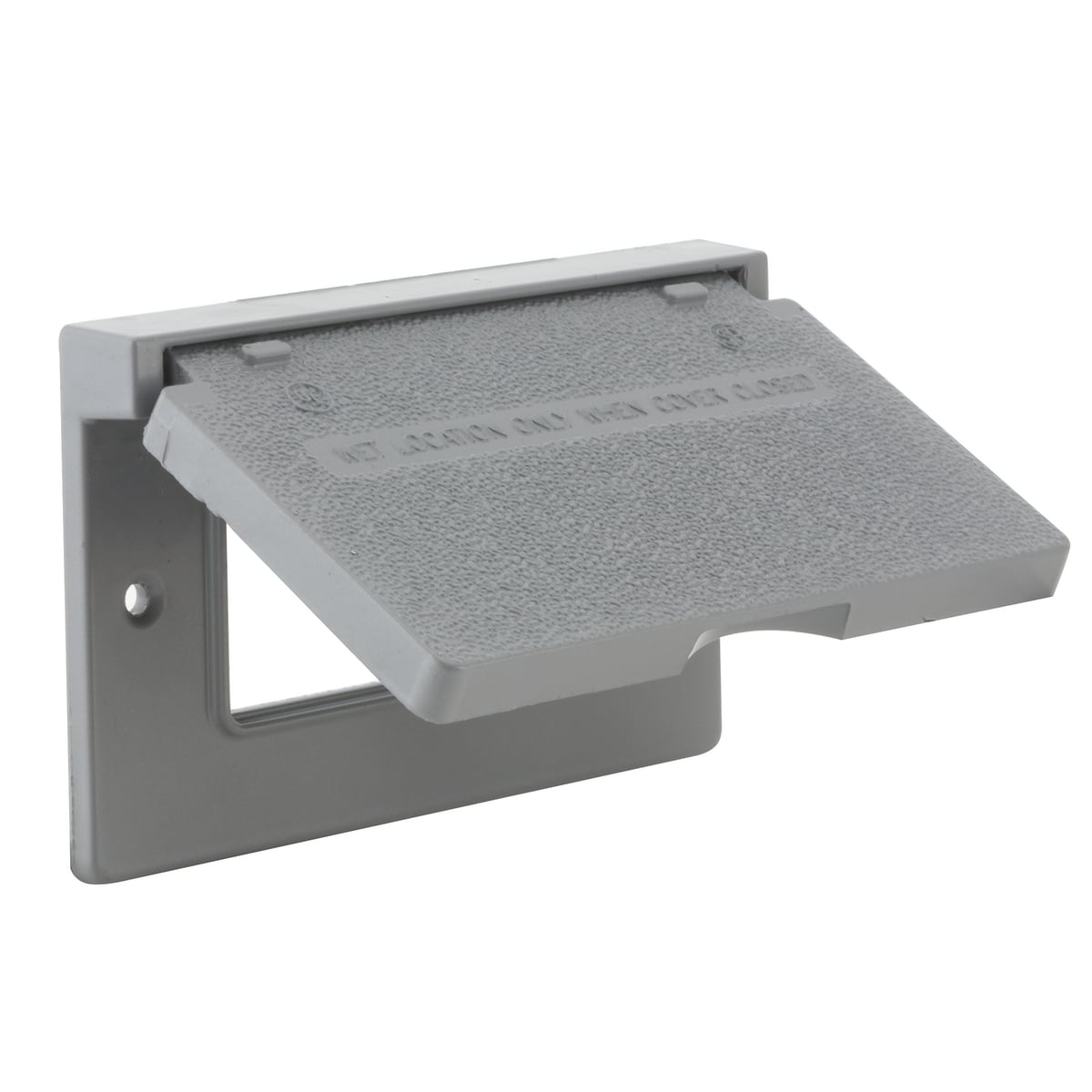 5102-0 GFCI Weatherproof Flip Cover, 4-1/2 in L x 2-3/4 in W, Die Cast Aluminum