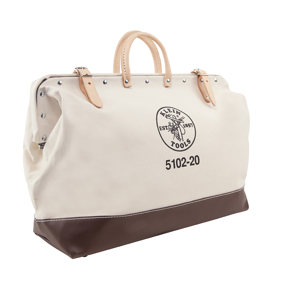 5102-20 Heavy Duty Traditional Tool Bag, #8 Canvas, Brown/Tan