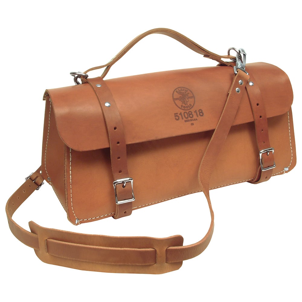 5108-18 Deluxe Tool Bag, Leather, Tan