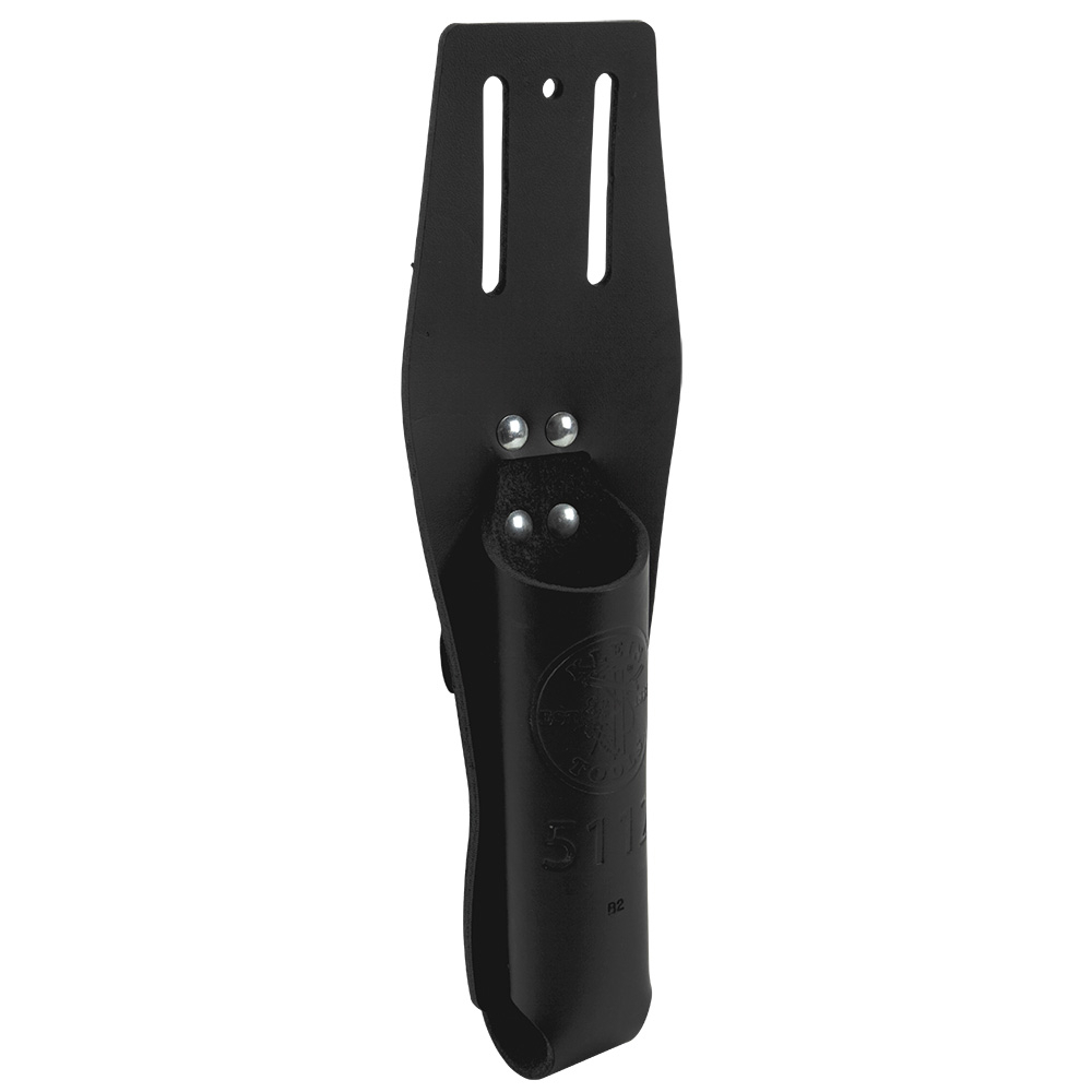 5112 1-Pocket Closed Bottom Slotted Pliers Holder, Leather, Black