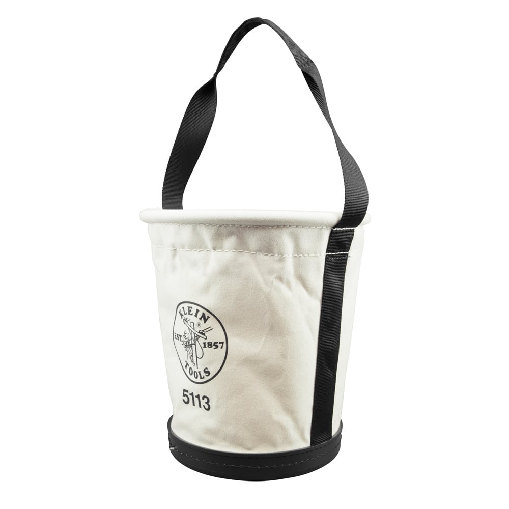 5113 Heavy Duty Tapered Wall Bucket, 13 in H, 1 Pockets, #6 Canvas