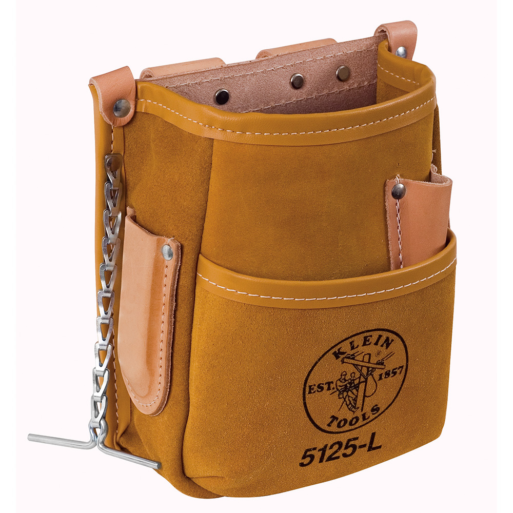 5125L Tool Pouch, Leather, Brown