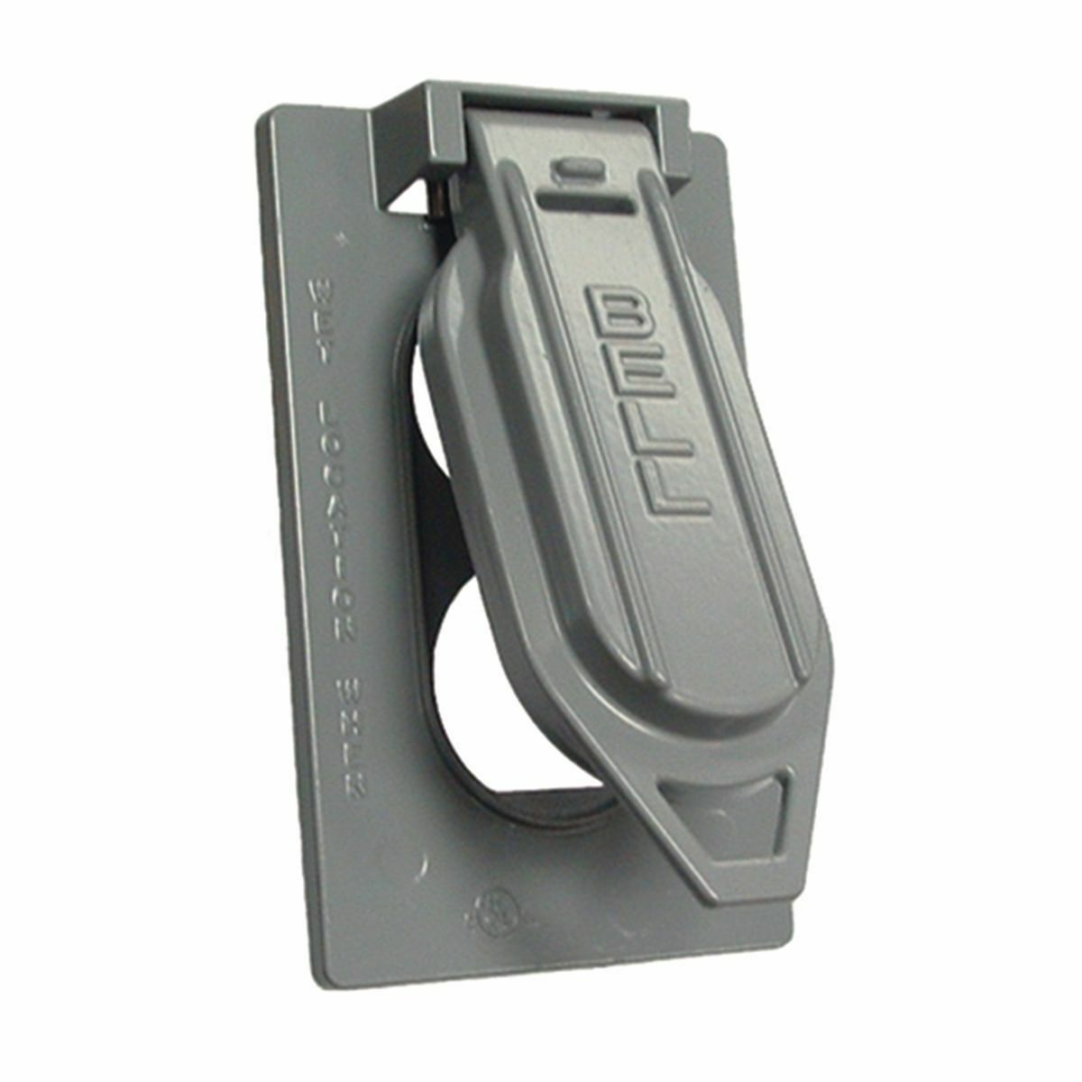 5146-0 Weatherproof Flip Cover, 2-13/16 in L x 0.7969 in W x 4-9/16 in D, Die Cast Aluminum