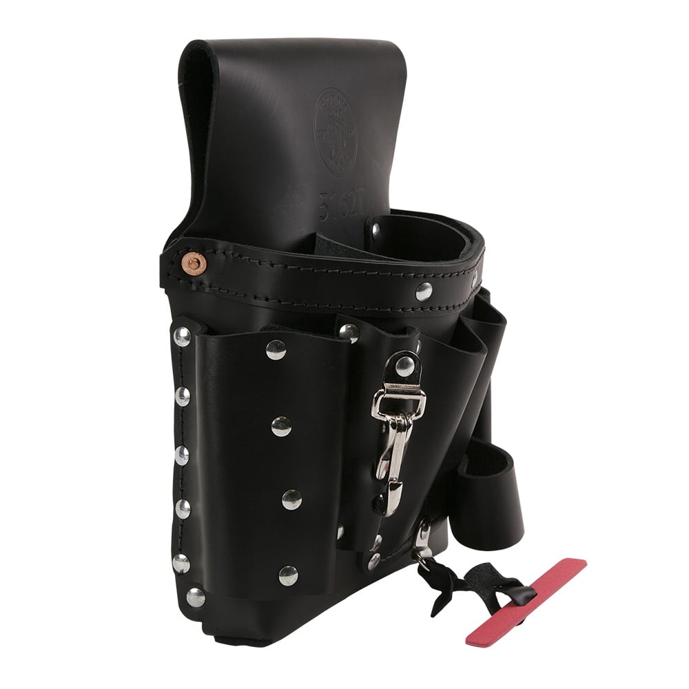 5162T 8-Pocket Tool Pouch, Leather, Black