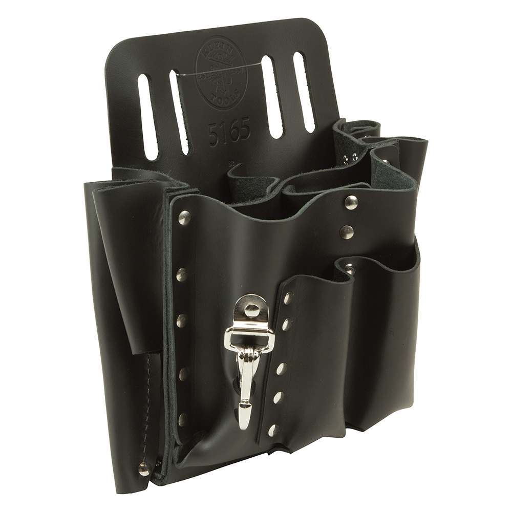 5165 10-Pocket Tool Pouch, Leather, Black