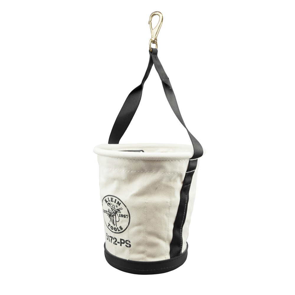 5172PS Heavy Duty Tapered Wall Bucket, 12 in H, 15 Pockets, #4 Canvas