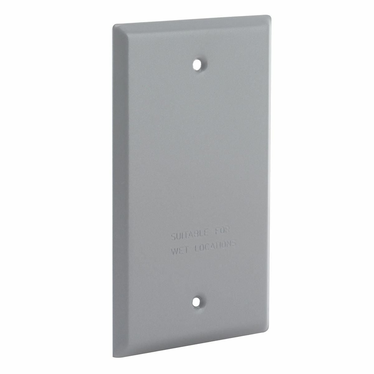 5173-0 Weatherproof Blank Cover, 2.781 in L x 4-17/32 in W, Die Cast Aluminum