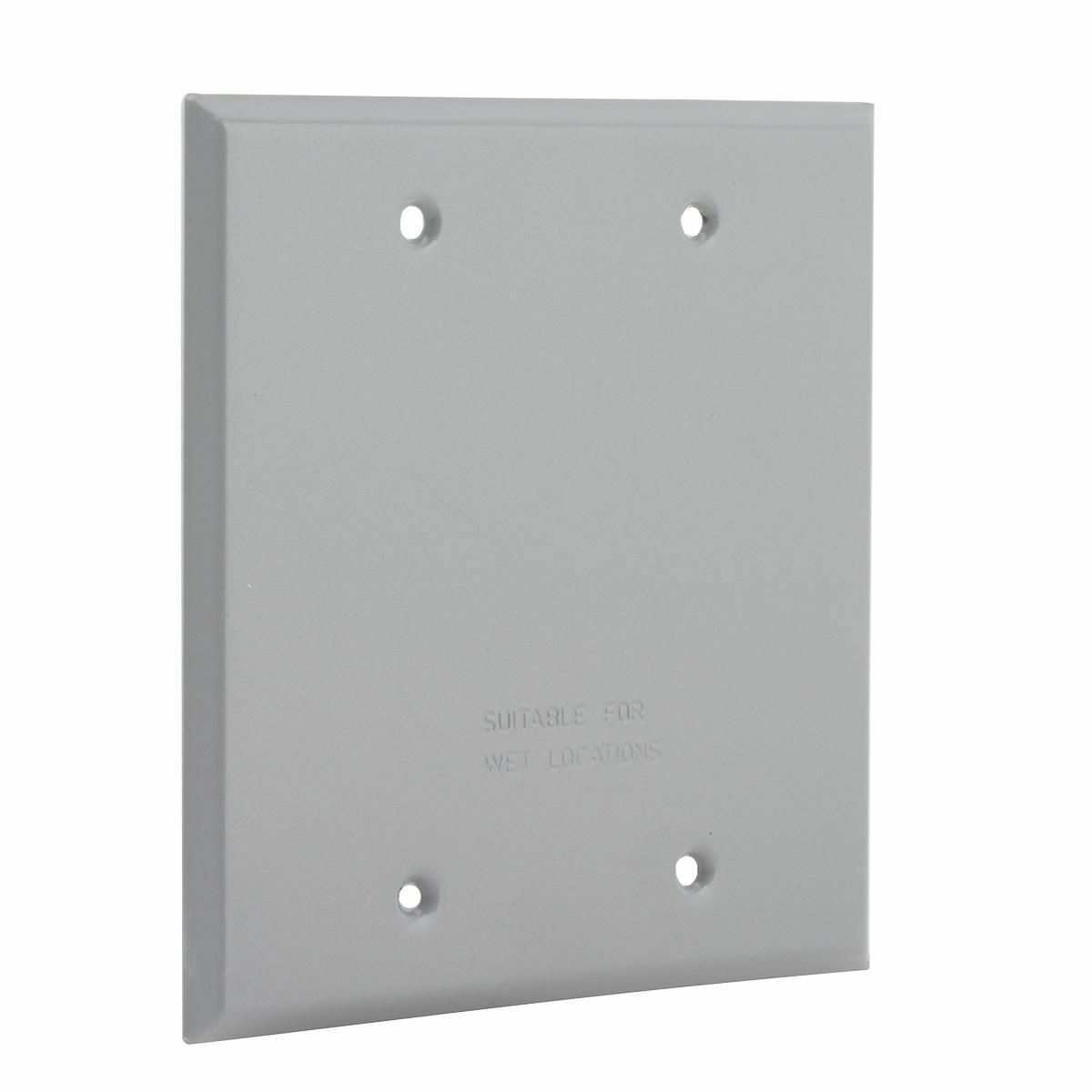 5175-0 Weatherproof Blank Cover, 4-1/2 in L x 4-1/2 in W, Die Cast Aluminum
