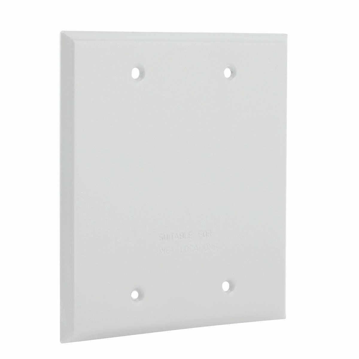 5175-1 Weatherproof Blank Cover, 4-1/2 in L x 4-1/2 in W, Die Cast Aluminum
