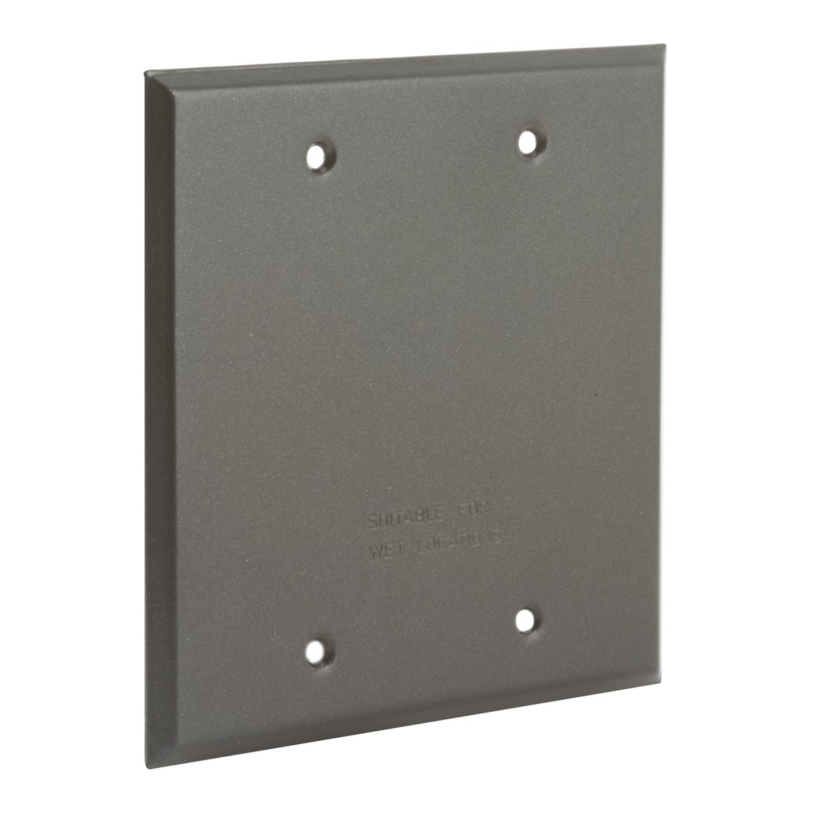 5175-2 Weatherproof Blank Cover, 4-1/2 in L x 4-1/2 in W, Die Cast Aluminum