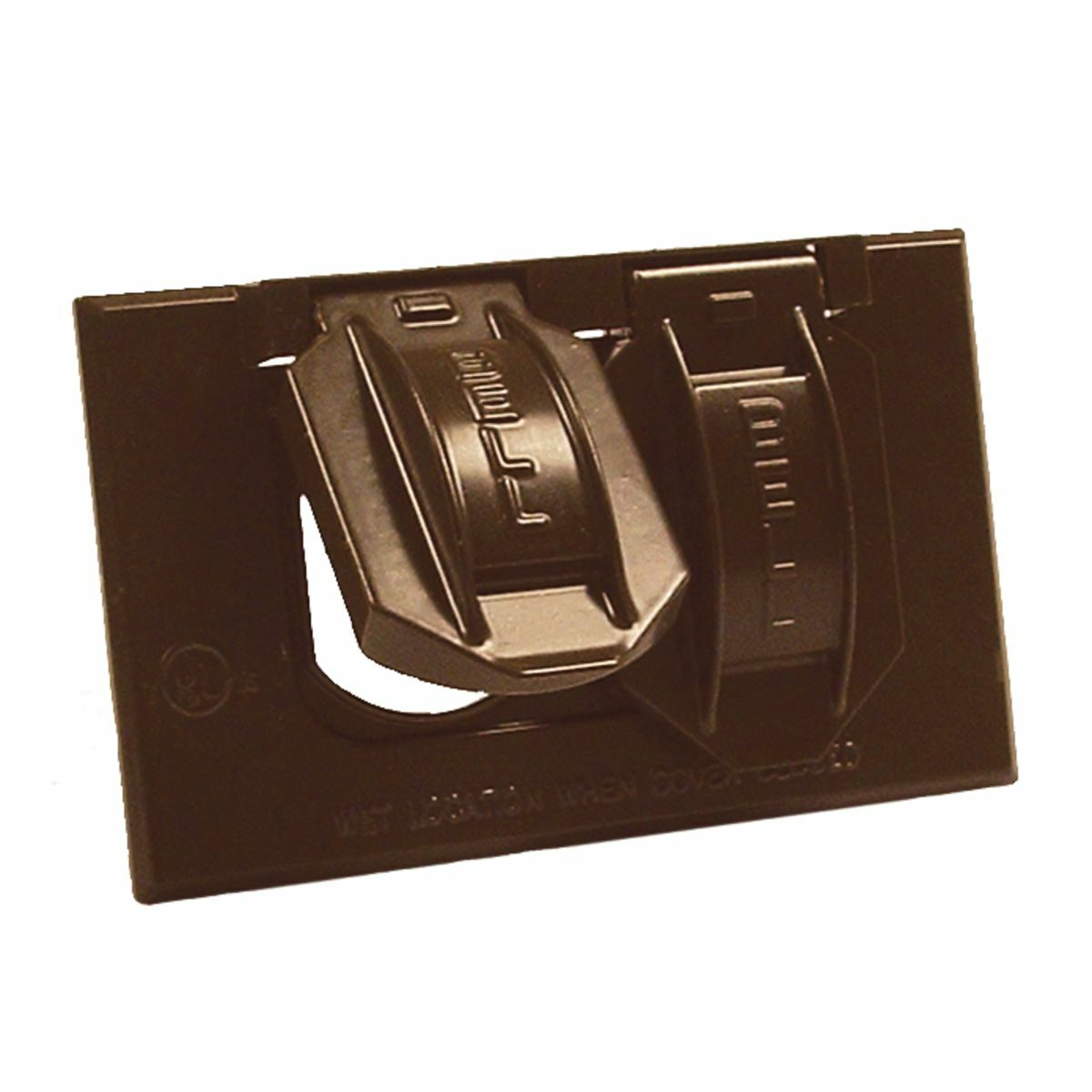 5180-2 Weatherproof Flip Cover, 4-9/16 in L x 1 in W x 2-13/16 in D, Duplex Receptacle Cover, Die Cast Aluminum