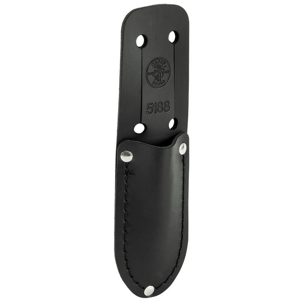 5188 1-Pocket Slotted Knife Holder, Leather, Black
