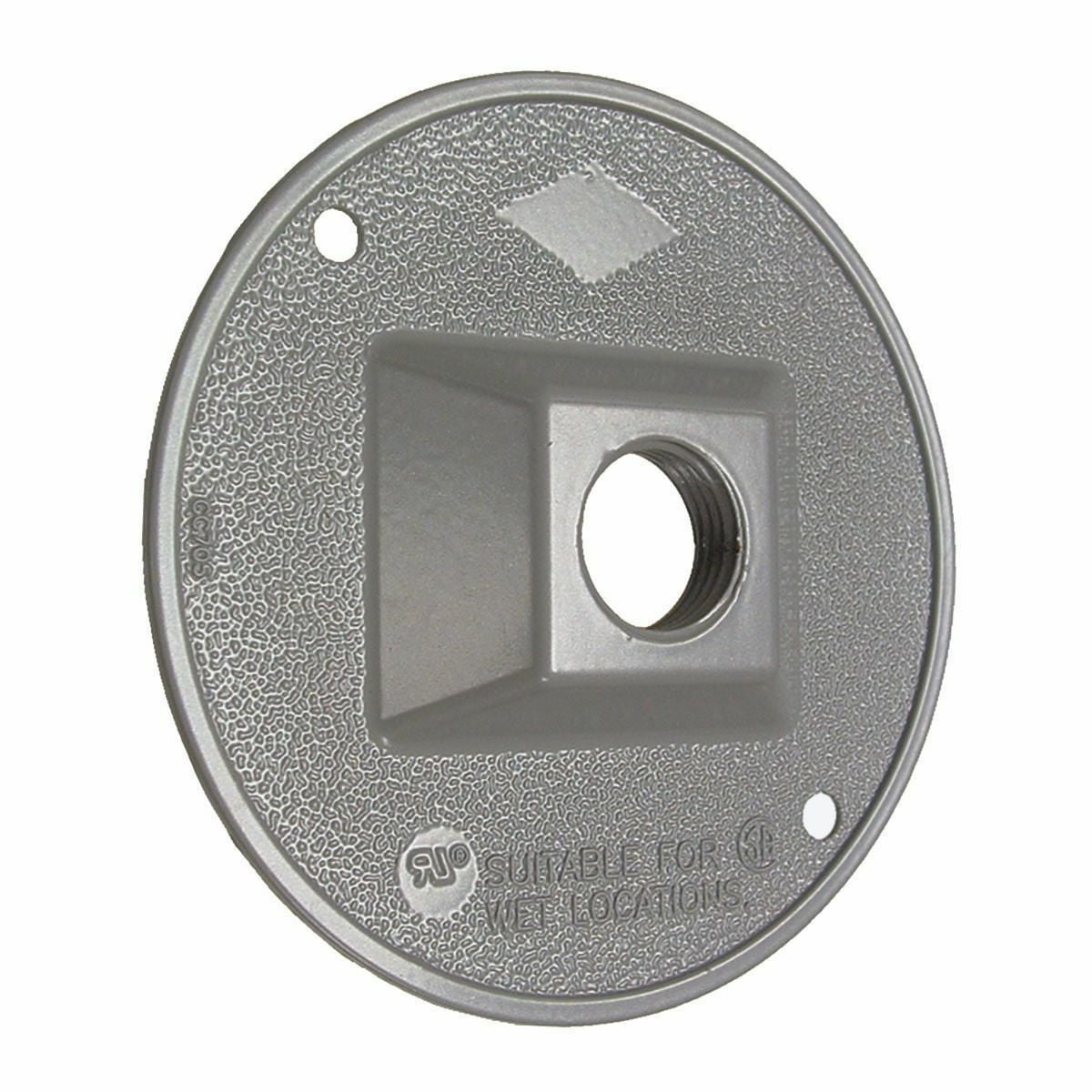 5193-0 Weatherproof Cluster Cover, 4-1/8 in Dia, Die Cast Aluminum