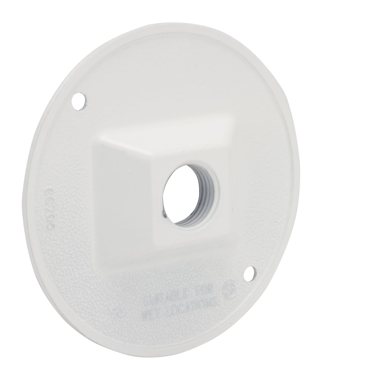 5193-1 Weatherproof Cluster Cover, 4-1/8 in Dia, 4-1/8 in L x 4-1/8 in W x 1.094 in D, Lampholder/Cluster Cover, Die Cast Aluminum