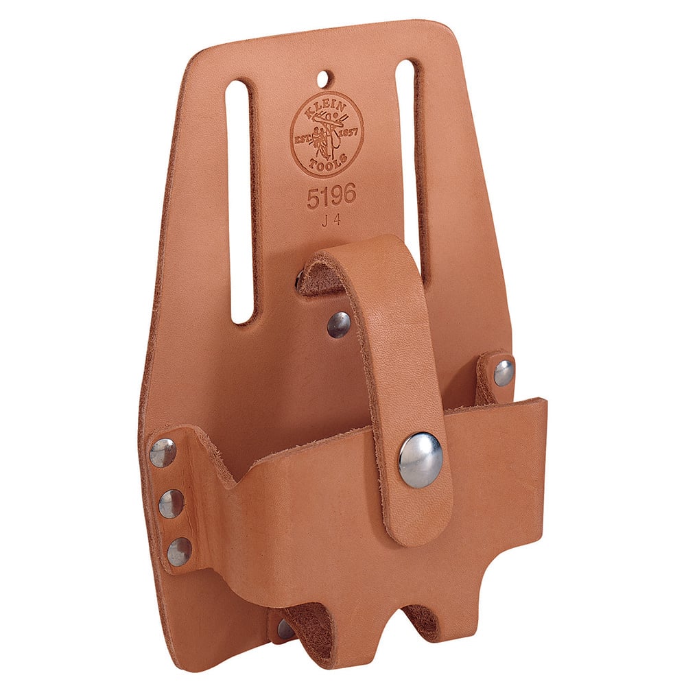 5196 1-Pocket Large Slotted Tape Measure Holder, Leather, Natural