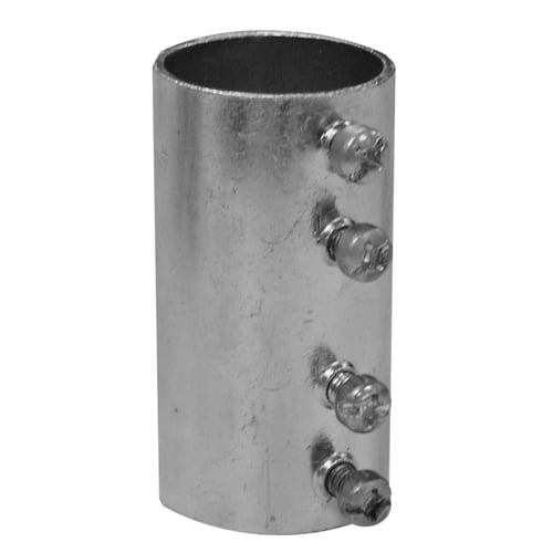 5200S 5000S Set Screw Coupling, 2 in, For Use With EMT Conduit, Steel, Zinc Plated