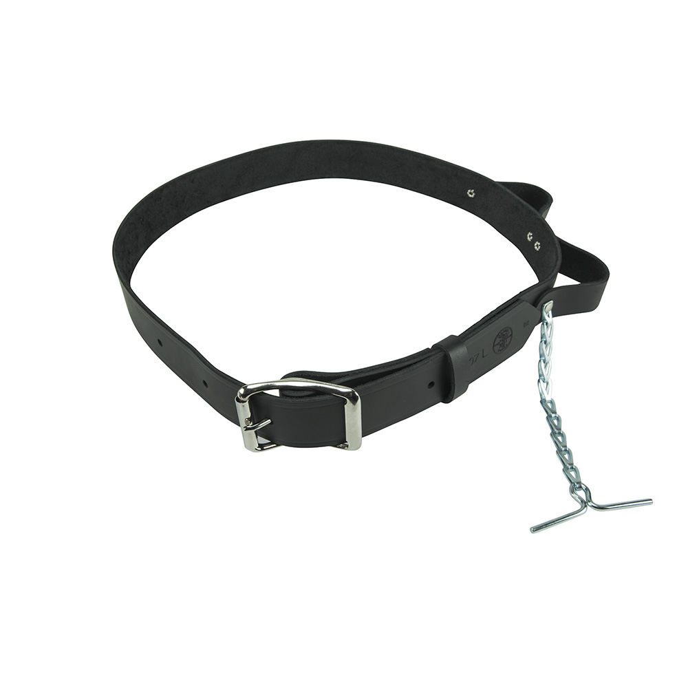 5207L Heavy Duty Electricians Tool Belt, Size L, Leather, Black