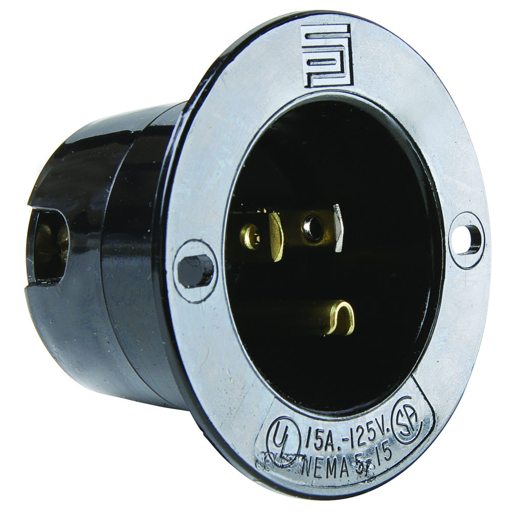 5278SSBK Flanged Inlet, Black