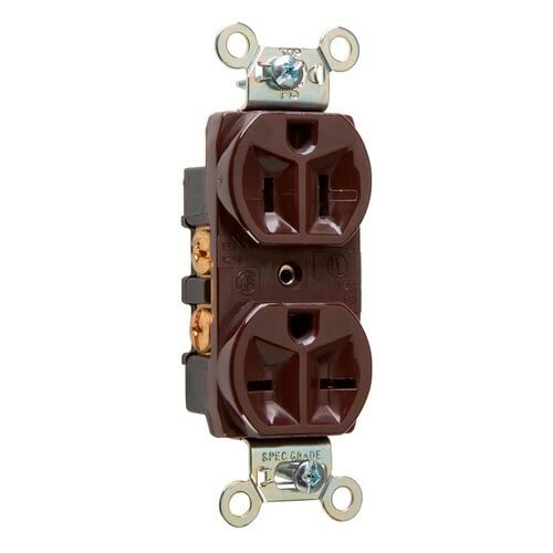 5290 Hard Use Spec Grade Combination Duplex Receptacle Side-Wire 15 Amp 125/250V