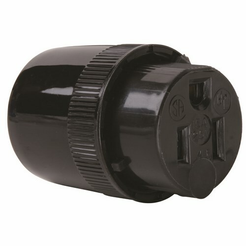 5296BK Medium-Duty Dead Front Connector, Black