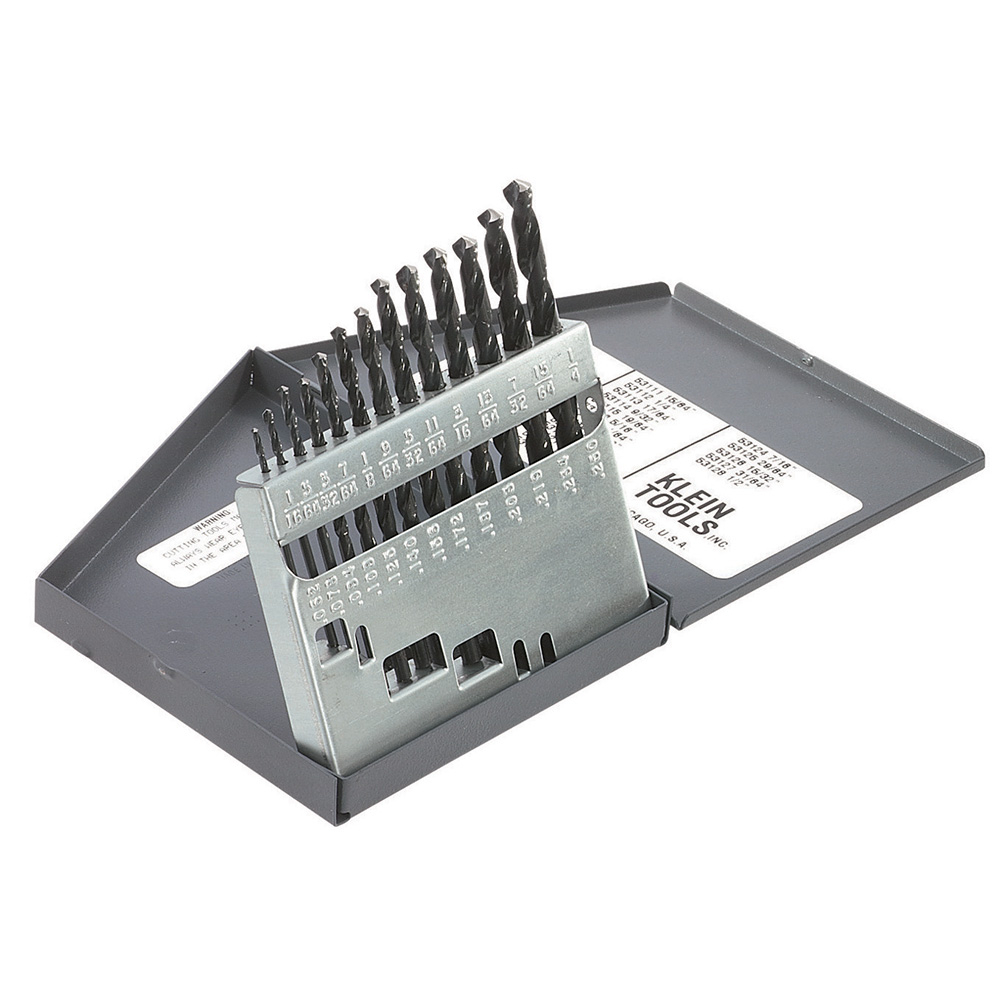 53002 Standard Jobber Length Regular Point Drill Set, 1/16 in Min Drill Bit, 1/4 in Max Drill Bit, 118 deg Drill Point Angle, 13 Pieces, HSS, Black Oxide