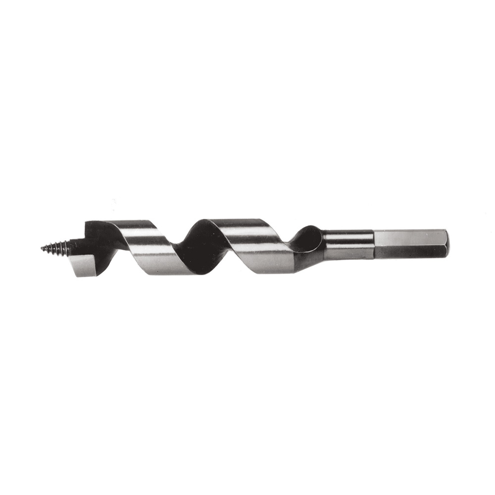 53404 Ship Auger Bit, 7/8 in Dia, 6 in OAL, 4 in L Spiral Flute, 0.4 in Shank