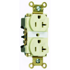 Industrial Extra Heavy-Duty Spec Grade Duplex Receptacle Back and, Side Wire 20amp 125volt Brown