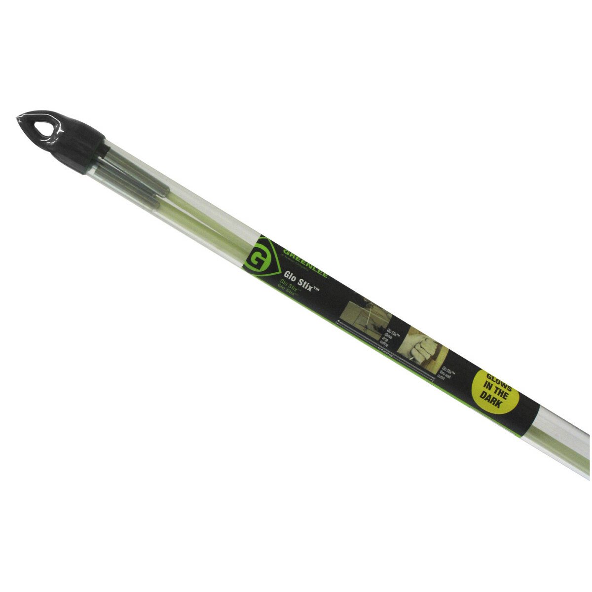 540-15 Glow Rod Kit, 15 ft L, 3/16 in Dia Pole, Fiberglass, Green