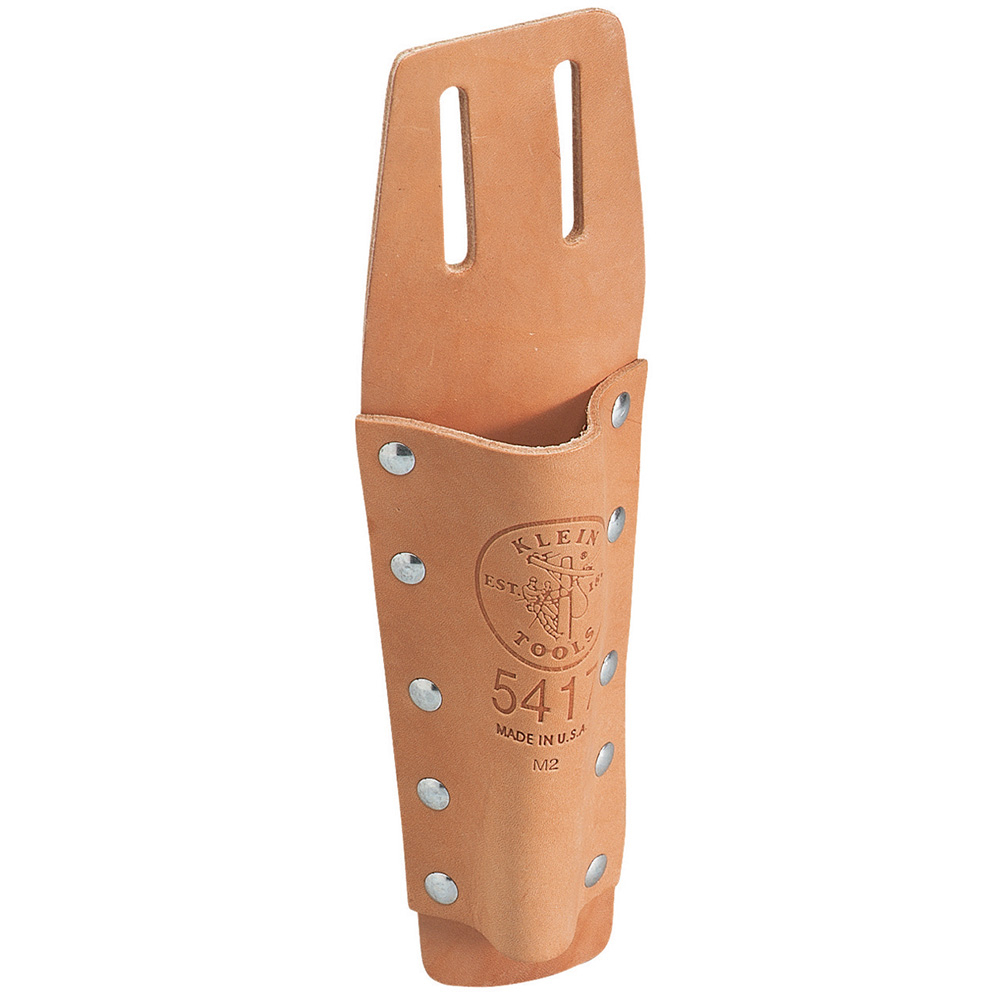 5417 1-Pocket Slotted Bull Pin Holder, Leather, Tan