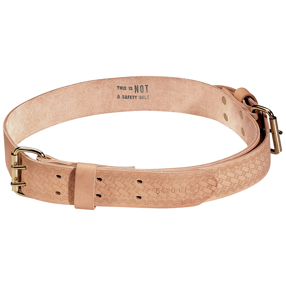 5420S Heavy Duty Ironworkers Tie-Wire Belt, Size S, Leather, Tan
