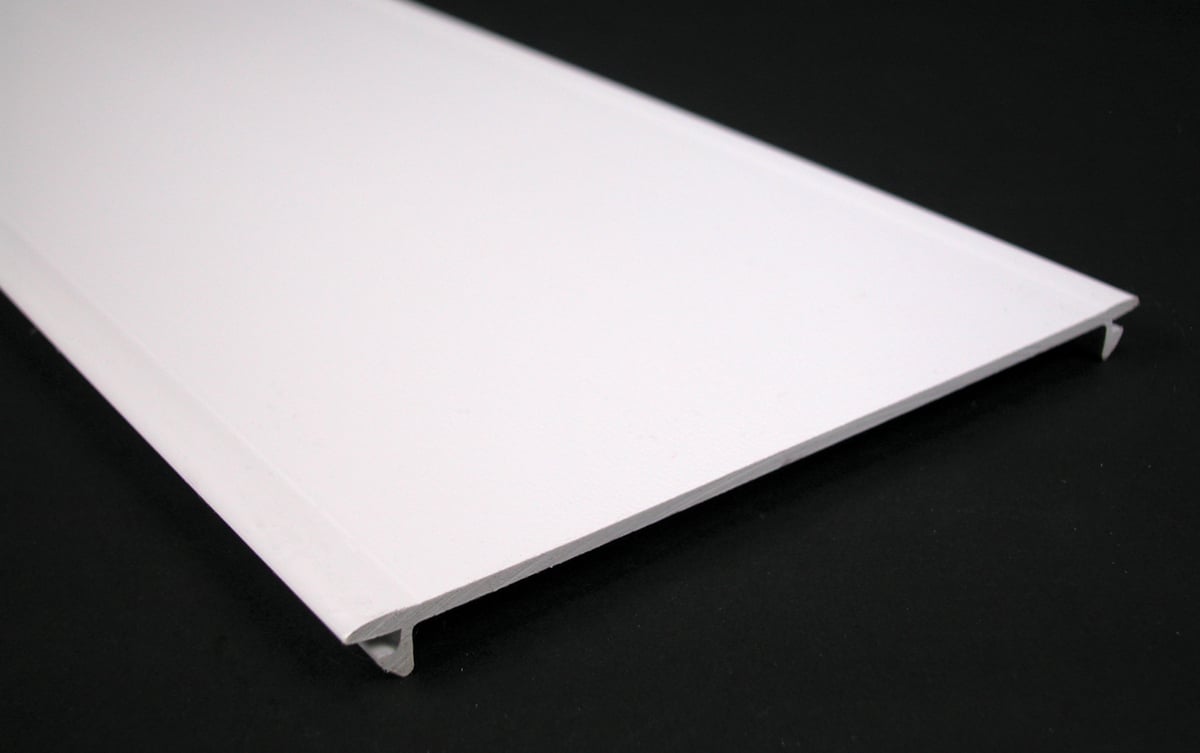 WMD5500C-WH Non-Metallic Raceway Cover, 8 ft L x 6-11/16 in W x 1-11/16 in H, White