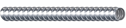 55091803 Galflex Type RWS Flexible Metal Conduit, 1-1/2 in Trade, 1.5 to 1.575 in ID x 1900 in OD, 150 ft L, Steel