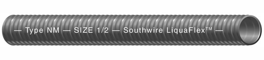 55094501 Ultratite Type NM Liquid Tight Flexible Non-Metallic Conduit, 1-1/4 in Trade, 1.38 to 1.41 in ID x 1.645 in OD, 50 ft L, PVC