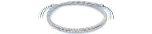 55293002 Lite-Whip Pre-Assembled Flexible Liquid Tight Fixture Whip, 3/8 in Trade, 6 ft L, Steel