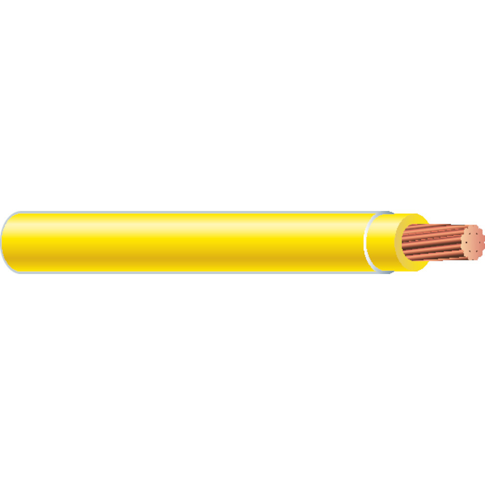 55414802 Notre dame Quadruplex Secondary UD Cable With Yellow Extruded Stripe Neutral, 600 V AC, (4) 1/0 AWG Stranded Aluminum Conductor, 1500 ft L