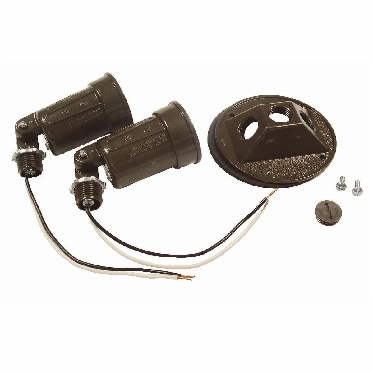 5625-2 Combination Weatherproof Lamp Holder and Cover, 75 to 150 W Lamp