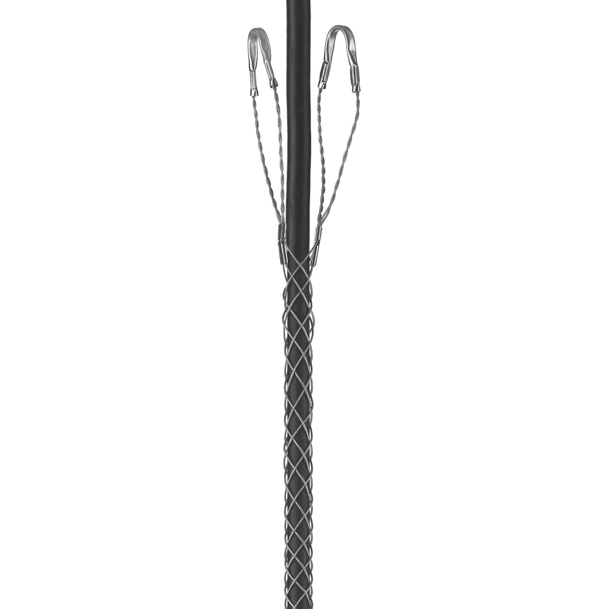 02201005 Standard Duty Closed Mesh Double Eye Single Weave Support Grip, 1610 lb Breaking Strength, 1 to 1.24 in Cable, Bronze, TiN Coated
