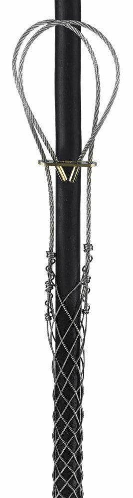 02201055 Standard Duty Closed Mesh Single Weave Universal Eye Support Grip, 1610 lb Breaking Strength, 1.5 to 1.74 in Cable, Bronze, TiN Coated