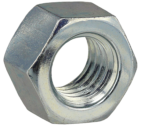 5HN14 Finished Hex Nut, 1/4-20, Steel, Zinc Plated, 5 Material Grade