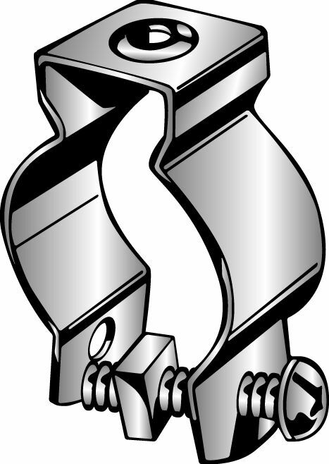 5SB 3-Hole Conduit Hanger, 2 in Conduit, 100 lb Load, 304 Stainless Steel