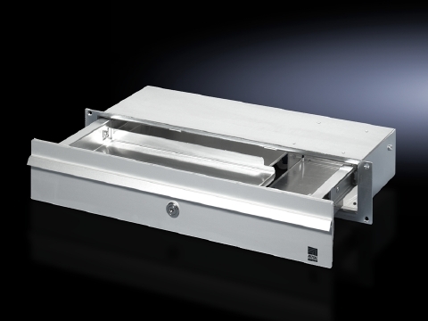6002000 CP Series Drawer, 88 mm H x 19 in W x 5.9 in D, Sheet Steel/Aluminum