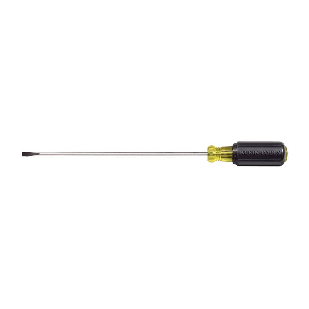 601-8 Cushion-Grip Screwdriver, 3/16 in Cabinet Point, Steel Shank, 11-3/4 in OAL, Rubber Handle, Polished Chrome, ANSI/ASME Specified