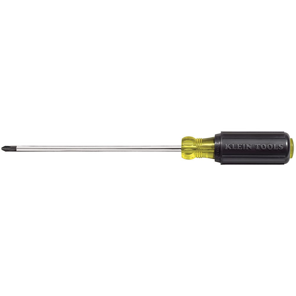 603-6 Cushion-Grip Screwdriver, #3 Phillips Point, Steel Shank, 11 in OAL, Plastic Handle, Polished Chrome, ANSI/ASME Specified